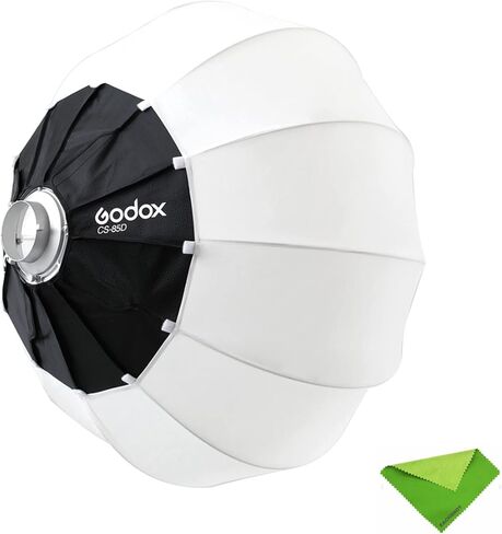 GODOX CS-50D Lantern Softbox 50cm/20inch Omni-Directional Light Modifier Bowens Mount for Godox SL60W SL150 II, UL150, VL150 Light for Video Recording, Live Streaming, and Film Making in Saudi Arabia