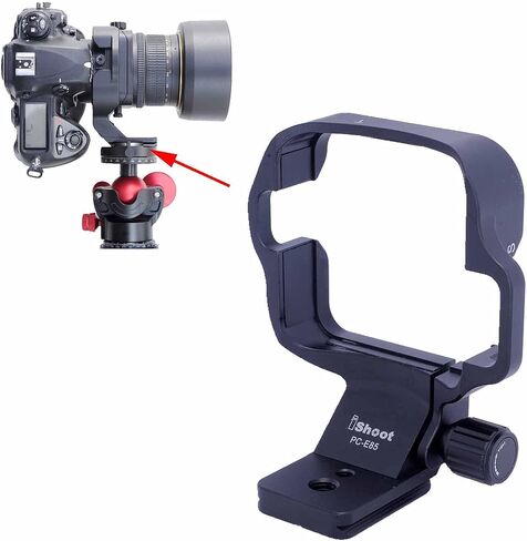 قوس دعم طوق عدسة آي شوت، حلقة تثبيت ثلاثية القوائم CNC لعدسة Nikon PC-E Micro NIKKOR 85 مم f/2.8D ، مدمج نوع Arca-Swiss 46 مم لوحة تحرير سريع لـ Arca Fit Tripod Ball Head in Saudi Arabia
