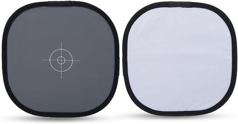 Jacksking Balance Card, 30cm Folding Portable 18% Grey White Balance Reference Card with Bag Photography Accessory in Kuwait