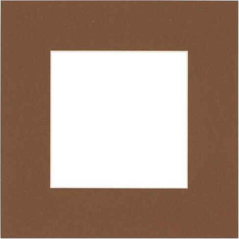 CountryArtHouse Taupe Acid Free 8x10 Picture Frame Mats with White Core Bevel Cut for 5x7 Pictures - Fits 8x10 Frame - Pack of 10 Mats in Saudi Arabia