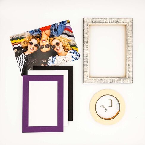 5.5x8.5 Mat for 8.5x11 Frame - Precut Mat Board Acid-Free Mixed Colors 5.5x8.5 Photo Matte For a 8.5x11 Picture Frame, Matboard for Family Photos, Show Kits, Art, Picture Framing, Pack of 10 Mats in Saudi Arabia