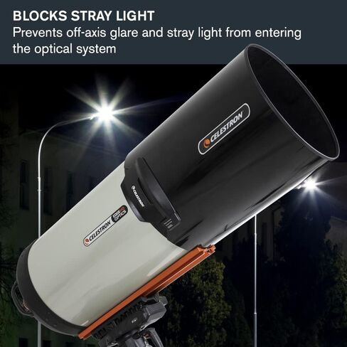 Celestron – Dew Shield with Cover Cap – Aluminum Dew Prevention – Fits 11" Schmidt Cassegrain, EdgeHD, and RASA Telescope & Vibration Suppression Pads in Saudi Arabia