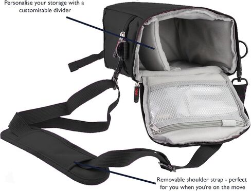 Navitech Black Protective Portable Handheld Binocular Case and Travel Bag Compatible with The Leica Ultravid 8 x 50 HD-Plus in Saudi Arabia