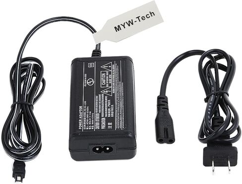 AC DC Adapter Charger for Sony HDR-PJ275 (NOT fit Other Models) Handycam Camcorder Video Camera Recorder DC-in Power Supply Battery Charging Cord Cable Adaptor Wire, MYW-Tech Compatible Replacement in Saudi Arabia