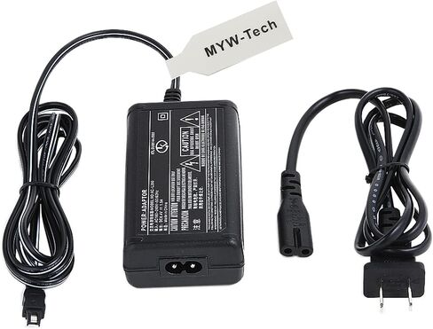AC DC Adapter Charger for Sony CCD-TRV87 (NOT fit Other Models) Handycam Camcorder Video Camera Recorder DC-in Power Supply Battery Charging Cord Cable Adaptor Wire, MYW-Tech Compatible Replacement in Saudi Arabia