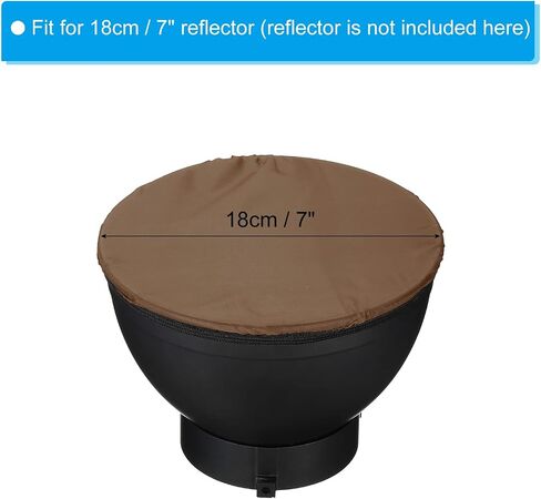 PATIKIL 7" 18cm Soft Diffuser Lamp Cover, 2 Pack Cloth Diffuser Strobe Reflector Lamp Sock for Flash Light Beauty Dish Photography Studio, Red in Saudi Arabia