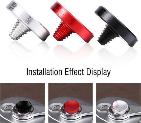 3PCS Camera Button, Aluminium Alloy Shutter Button with Concave Surface, Fits for Cameras with Screw Hole on The Shutter Release Button (Red Black Silver) in Saudi Arabia