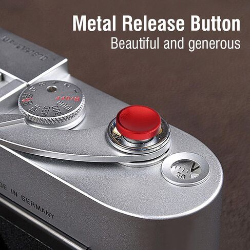 3PCS Camera Button, Aluminium Alloy Shutter Button with Concave Surface, Fits for Cameras with Screw Hole on The Shutter Release Button (Red Black Silver) in Saudi Arabia
