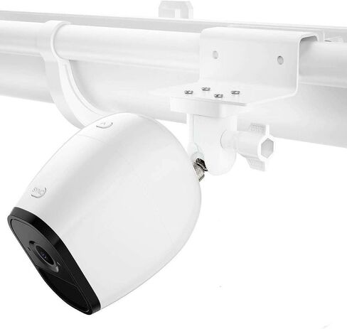 حامل مزراب HOLACA لـ Arlo Pro 4 eufyCam 2C Pro E و2 E20 E40 L20، Arlo Essential، Arlo Pro 2، Arlo Pro 3، Wyze Cam Outdoor، Arlo GO، Arlo Ultra Ultra 2، Arlo Light and Solar Panel (حزمة واحدة، أسود) ) in Kuwait