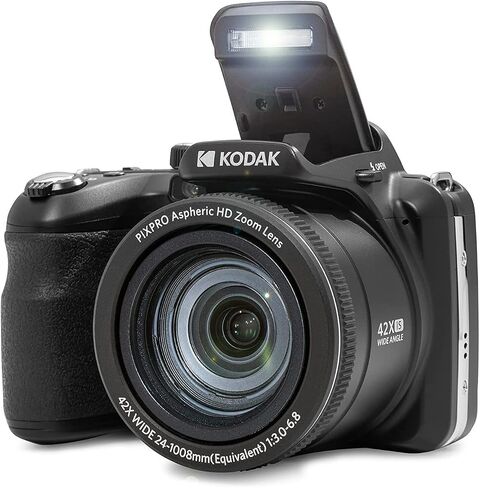 Kodak Pixpro AZ425 Astro Zoom 20MP Digital Camera Bundle (Black) | 42x Optical with 32GB SD Card, (2 items) in Saudi Arabia