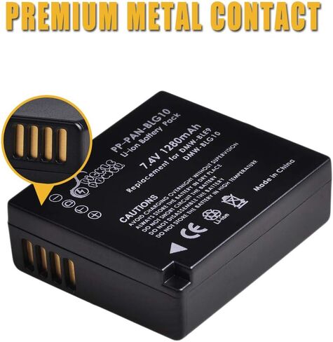DMW-BLG10PP، طاقة المخلل DMW-BLG10 DMWBLG10PP DMW-BLE9 بطارية وشاحن لباناسونيك لوميكس DMC-GX7 DC-GX9 DMC-GX85 DMC-GF5 DMC-GF6 DMC-GF3 DC-ZS80 DMC-ZS60 DMC-LX100 DC-ZS200 DC -ZS70 DMC-GX80 in Kuwait