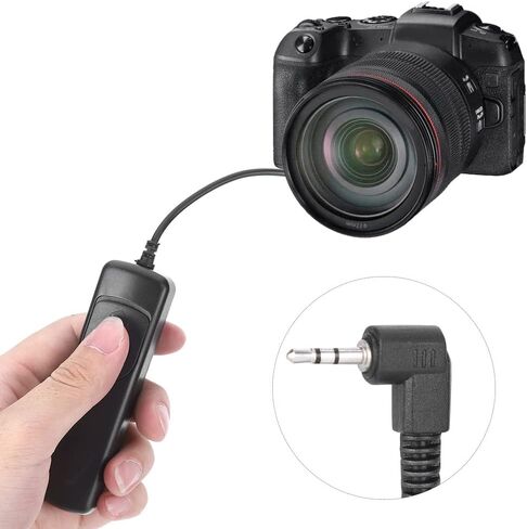 RS-60 E3 Line Shutter Trigger Remote Control, Camera Wired Remote Control Camera Remote Shutter Release Suitable for Canon 500D 450D 700D 650D 550D 60D 600D in Saudi Arabia