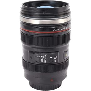 TITA-DONG Camera Lens Coffee Mug, Stainless Steel Camera Lens Coffee Cup, 400ML Camera Lens Cup, Leakage Proof Novelty Coffee Mug, Gift for Photographers, Filmmakers, Videographers in Kuwait