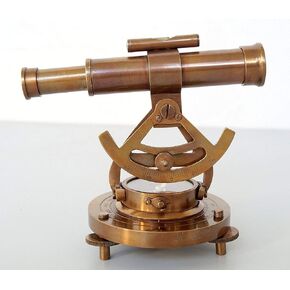MALLA INC. ANTIQUATED Brass Vinatge Theodolite Alidade Telescope Compass - Nautical Telescope Compass - Marine Gift Item in Saudi Arabia