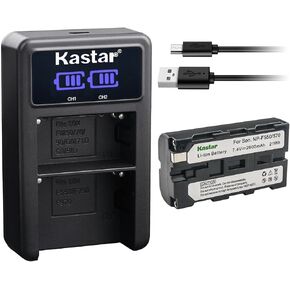 Kastar NP-F570 LED2 USB Battery Charger Compatible with Neewer F100 F200 FW568 FW600 FZ200, Video Assist 3G-SDI/HDMI, SmallHD 503 702 703, Indie 7, Cine 7 Field Monitor in Kuwait