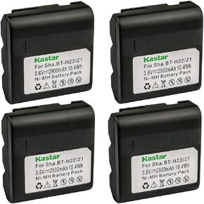 Kastar 1-Pack BTH22 Battery 3.6V 2900mAh Replacement for Sharp VL-E39, VL-E39S, VL-E39U, VL-E42U, VL-E43, VL-E43U, VL-E46, VL-E46U, VL-E47, VL-E47H, VL-E47S, VL-E47U, VL-E49, VL-E49H, VL-E49S, VL-E49U in Kuwait