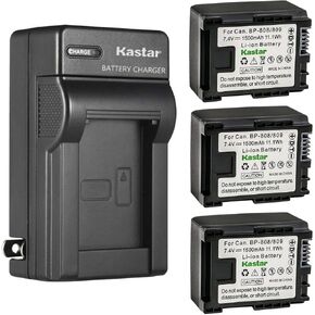 Kastar 2-Pack Battery and AC Wall Charger Replacement for Canon VIXIA HF10, VIXIA HF11, VIXIA HF20, VIXIA HF21, VIXIA HF100, VIXIA HF200, VIXIA HG30, VIXIA XA10 XA10 HD, FS10 Flash Memory Camcorder in Kuwait