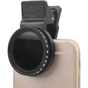 Cellphone Filter, ND2-400 Neutral Density Filter, 37mm Cellphone Photography Filter with Adjustable Clip, for Different Brands of Mobile Phones in Kuwait