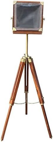 Vintage Wooden Film Slide Old Retro Camera 12"x12"x13" Brown Classical Tripod Portable in Saudi Arabia