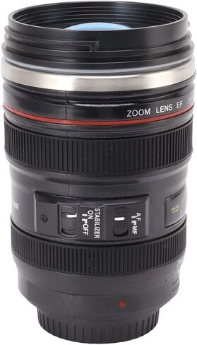 TITA-DONG Camera Lens Coffee Mug, Stainless Steel Camera Lens Coffee Cup, 400ML Camera Lens Cup, Leakage Proof Novelty Coffee Mug, Gift for Photographers, Filmmakers, Videographers in Saudi Arabia