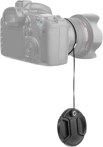 كروم لايف غطاء عدسة المقود يمنع فقدان غطاء العدسة متوافق مع كاميرا DSLR SLR كانون ونيكون وسوني وباناسونيك وفوجي فيلم والمزيد (عبوة من 3 قطع) in Saudi Arabia