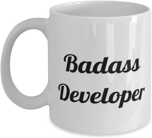 Badass Developer Developer 11oz 15oz Mug, Cool Developer Gifts, Cup For Men Women from Friends, Unique developer gifts, Gifts for developers, Developer gift ideas, Gift ideas for developers, Unique in Saudi Arabia