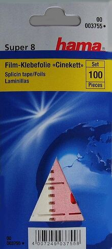 Hama 3755 Film Splicing Tape Cinekett Super 8, Red, White in Kuwait