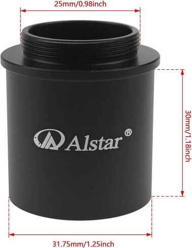 Alstar C Mount إلى 1.25 بوصة كاميرا فيديو برميل تلسكوب استروالتصوير - لواحد C-mount (ذكر الخيط) إلى محول عدسة عينية 1.25 بوصة للتلسكوب in Saudi Arabia