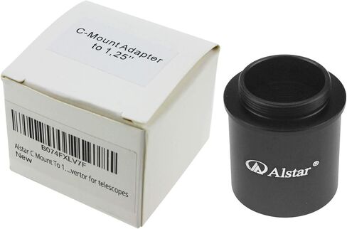 Alstar C Mount إلى 1.25 بوصة كاميرا فيديو برميل تلسكوب استروالتصوير - لواحد C-mount (ذكر الخيط) إلى محول عدسة عينية 1.25 بوصة للتلسكوب in Saudi Arabia