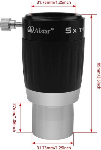 Alstar 1.25" 4-Elements 5X TeleXtender Barlow Lens in Saudi Arabia