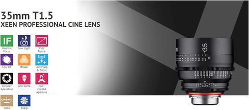 Rokinon's Xeen Cine Lens Bundle Including Xeen 16mm T2.6 Cine Lens, Xeen 35mm, 50mm, 85mm T1.5 Professional Cine Lenses for Sony FE Mount Cameras by Rokinon in Saudi Arabia