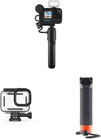 GoPro HERO11 Black Creator Edition وغطاء واقي (HERO11 Black/HERO10 Black/HERO9 Black) وandler (مقبض يد عائم) - ملحق رسمي in Kuwait