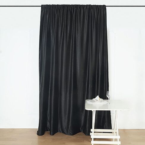 8Ft H x 8Ft W Wine Premium Velvet Backdrop Curtain Panel Drape in Kuwait