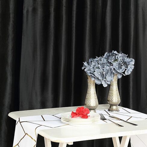 8Ft H x 8Ft W Wine Premium Velvet Backdrop Curtain Panel Drape in Kuwait