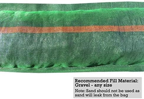 Sandbaggy - 11" x 48" حقائب رمل طويلة الأمد - تدوم 1-2 سنة - أكياس رمل لفسد - أحادية - كيس رملي - حاجز مياه الفيضان - كبح ماء - أكياس رمل للخيم - أكياس تخزين (عبوة من 1) in Kuwait