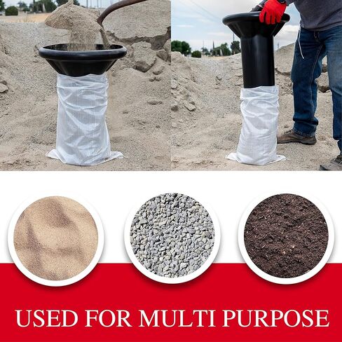 The Sandbag Funnel Do-it-yourself bag filling solution - Sandbag Funnel, Durable, Lightweight, Wide Mouth Sandbag Filler for all Industries - Manual Sandbag Filling Tool (2 Funnels) in Kuwait