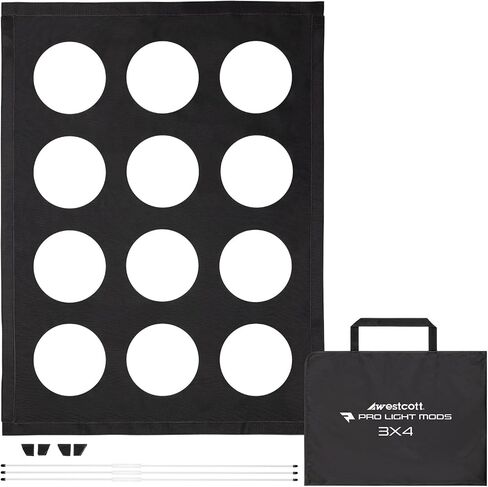Westcott Pro Light Mods - Quick Softbox Attachment Simulating Stadium Lights, Stage Lighting Prop, Fashion Lighting for Westcott and 3rd Party Softboxes - Standard Softbox 2 x 3 ft (60.9 x 91.4 cm) in Saudi Arabia