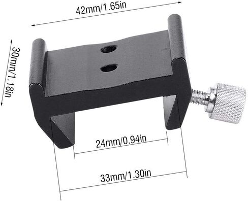 Xinwoer Telescope Mount Bracket Telescope Finderscope Mount Dovetail Slot Plate Groove Screw Accessory for Celestron, Meade,and Orion Schmidt-cassegrain in Saudi Arabia