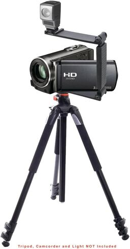 Aluminum Mini Folding Bracket Compatible with Sony HDR-CX100 (Accommodates Microphones Or Lights) in Kuwait