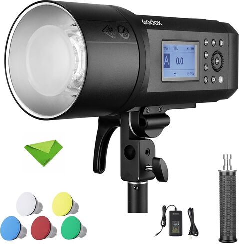 Godox AD600Pro 600Ws TTL Outdoor Flash 2.4G 1/8000s 2600mAh Battery 360 Full Power Flashes,0.01-0.9s Recycle Compatible with Canon Nikon Sony FUJIFILM Olympus Panasonic Strobe Light in Saudi Arabia