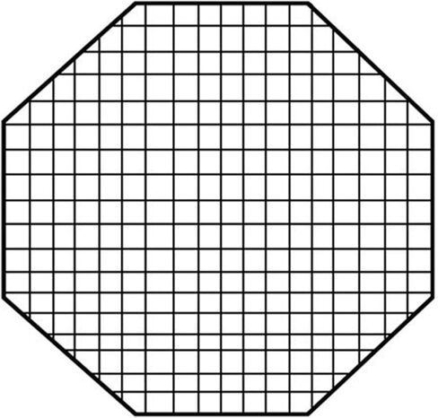 Fotodiox Pro, 36" Octagon Eggcrate Grid, fits Fotodiox Pro 36" Octagon Softbox - 50 Degree Grid (Each Grid Size: 2"(w) x2(l) x1.5(h)) in Saudi Arabia