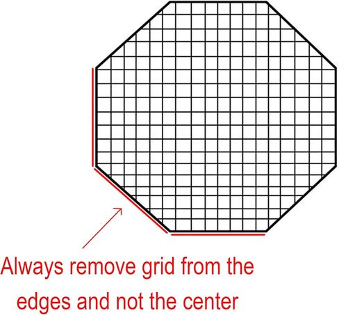 Fotodiox Pro, 36" Octagon Eggcrate Grid, fits Fotodiox Pro 36" Octagon Softbox - 50 Degree Grid (Each Grid Size: 2"(w) x2(l) x1.5(h)) in Saudi Arabia