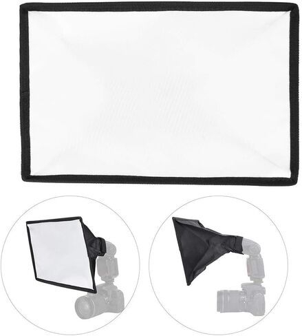 Softbox Diffuser, 20x30cm Folding Portable Speedlite Softbox Diffuser Durable Flash Diffuser for Camera Flash Light Speed Lights in Saudi Arabia