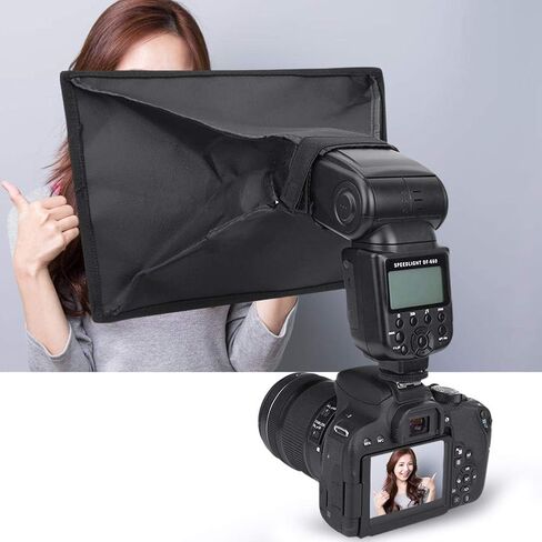 Softbox Diffuser, 20x30cm Folding Portable Speedlite Softbox Diffuser Durable Flash Diffuser for Camera Flash Light Speed Lights in Saudi Arabia