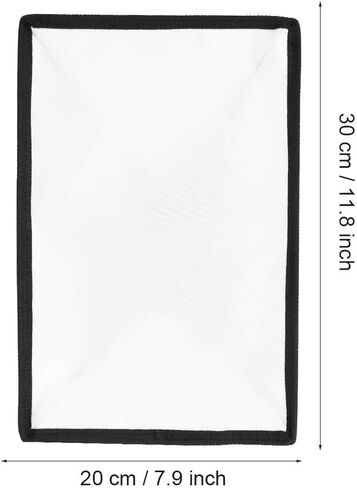 Softbox Diffuser, 20x30cm Folding Portable Speedlite Softbox Diffuser Durable Flash Diffuser for Camera Flash Light Speed Lights in Saudi Arabia