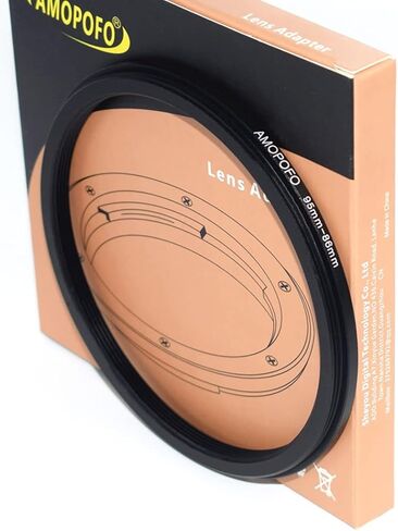 77mm Lens to 86mm Camera Filter Ring,Compatible with All 77mm Camera Lens & 86mm UV,ND,CPL Lens Hood Accessories,Made of CNC Machined Aluminum(77-86mm) in Saudi Arabia