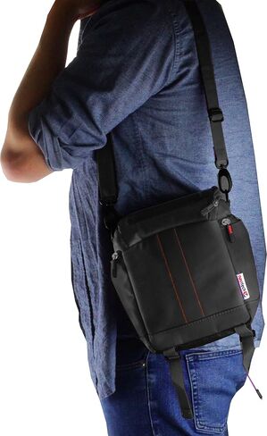 Navitech Black Protective Portable Handheld Binocular Case and Travel Bag Compatible with The Leica Geovid 10 x 42 HD-R 2700 in Kuwait