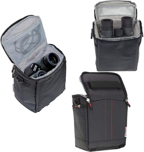 Navitech Black Protective Portable Handheld Binocular Case and Travel Bag Compatible with The Leica Geovid 10 x 42 HD-R 2700 in Kuwait