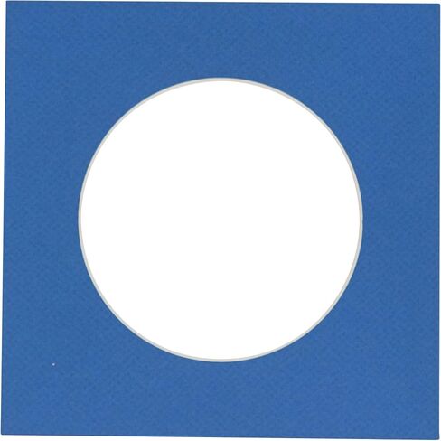 12x12 Mat Bevel Cut for 8x8 Photos - Precut Oyster Shell White Circle Shaped Photo Mat Board Opening - Acid Free Matte to Protect Your Pictures - Bevel Cut for Family Photos, Pack of 1 Matboard in Saudi Arabia
