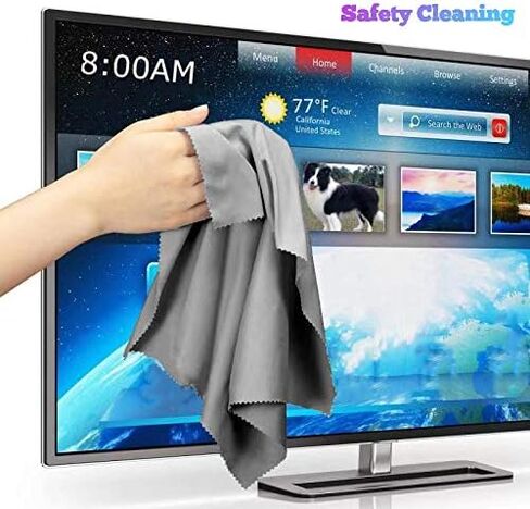 California JOS 20"x20"(50x50CM) Extra Large Oversized Microfiber Cleaning Cloth, for Electronics and Screens, Lenses on Cameras, Binoculars, telescopes, All Types of Optical Glass (1Pack Light Gray) in Saudi Arabia